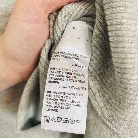 Chico’s Rib-Trim Sweater Tank Gray Medium NWT - Picture 5 of 6